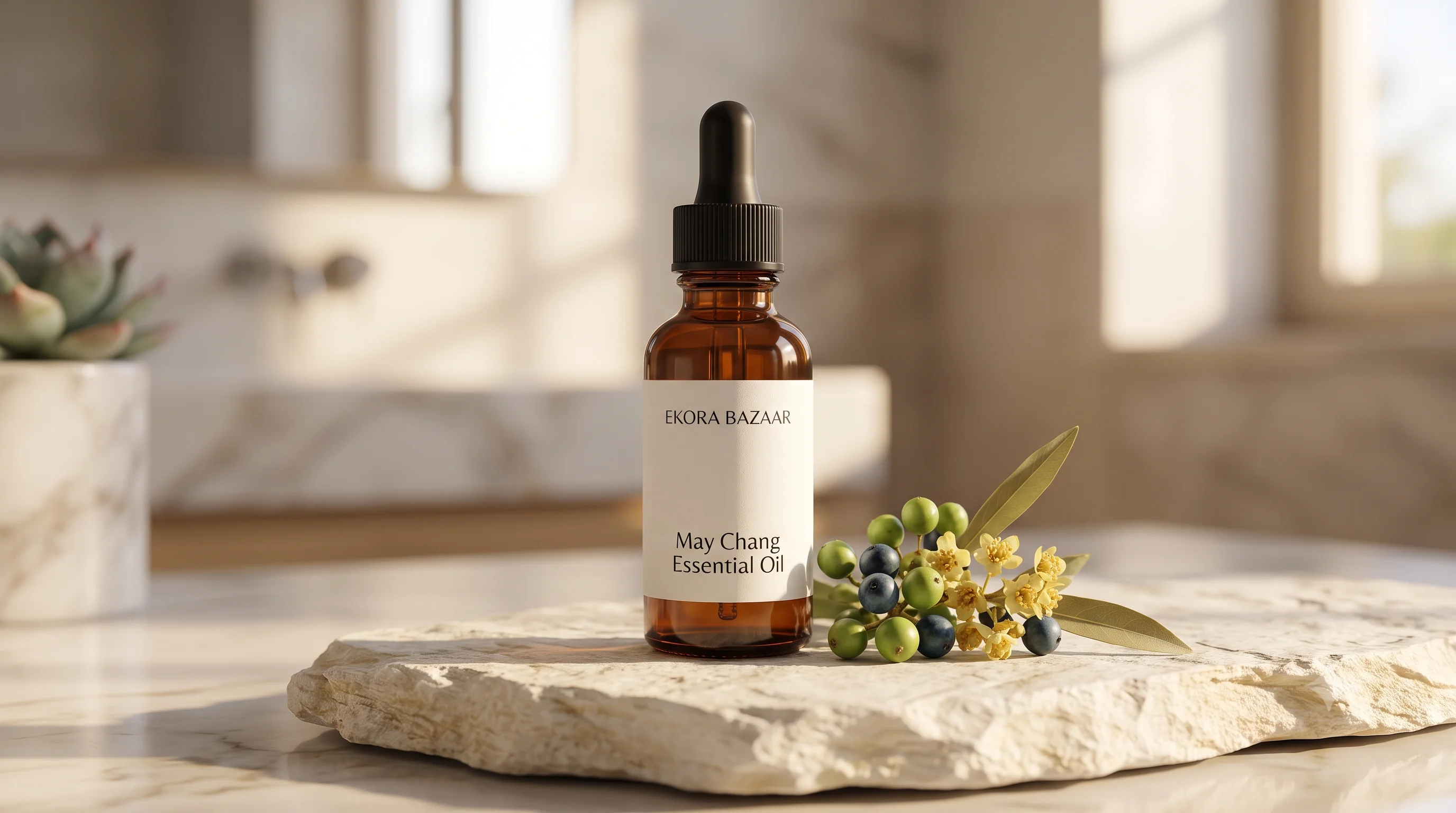 MAY CHANG ESSENTIAL OIL 100% PURE, NATURAL & UNDILUTED OIL FOR SKIN CARE & HAIR CARE